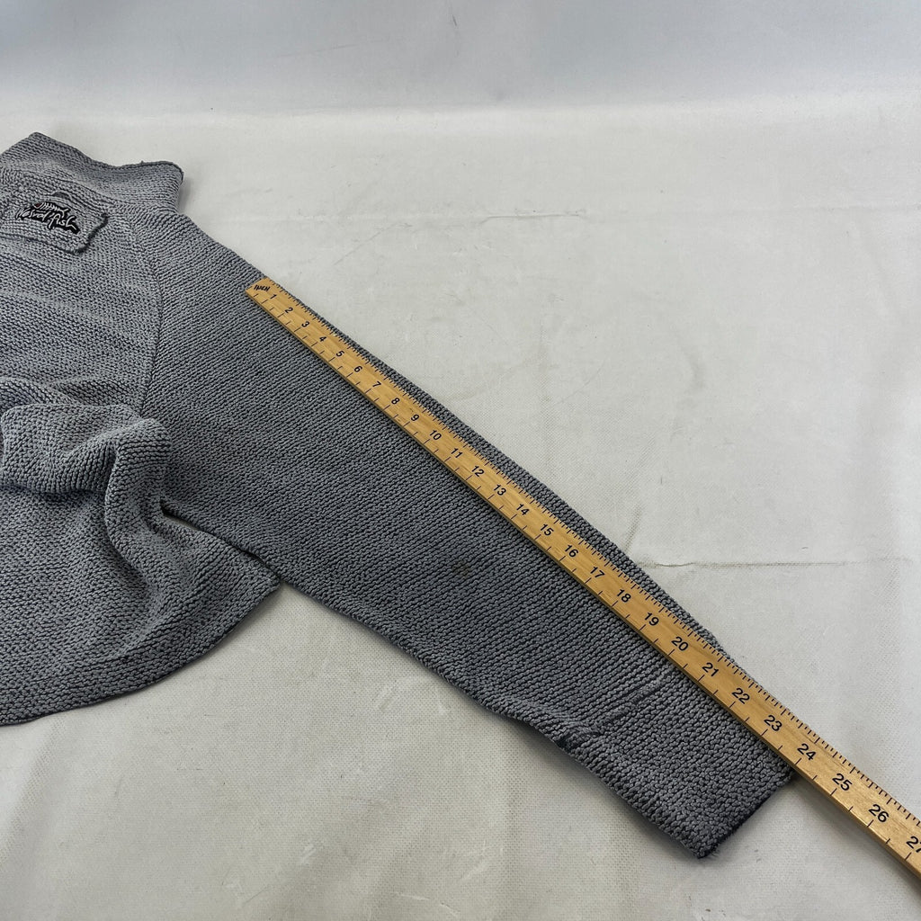 Weird Fish Mens Grey Quarter Zip Jumper Macaroni Pullover size Small