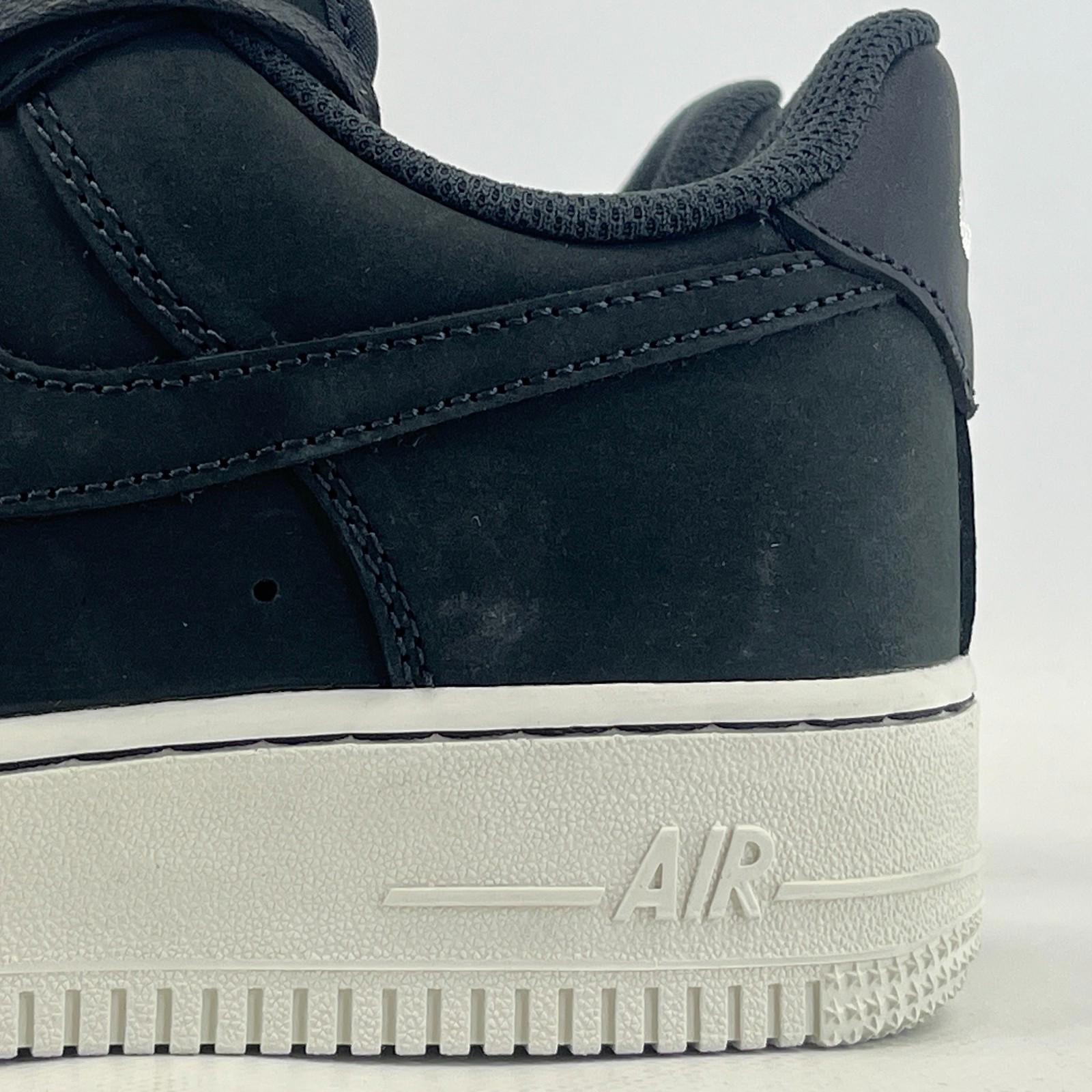Nike Air Force 1 '07 Low Suede Black on White UK size 6 - DQ8571-001  New in Box
