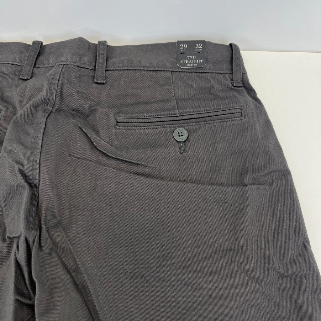 J Crew 770 Straight Fit Stretch Chino Trousers in Grey W29" L32" New with Tags