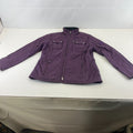 Barbour International Women's Quilted Jacket in Purple size 14 Fleece Lined