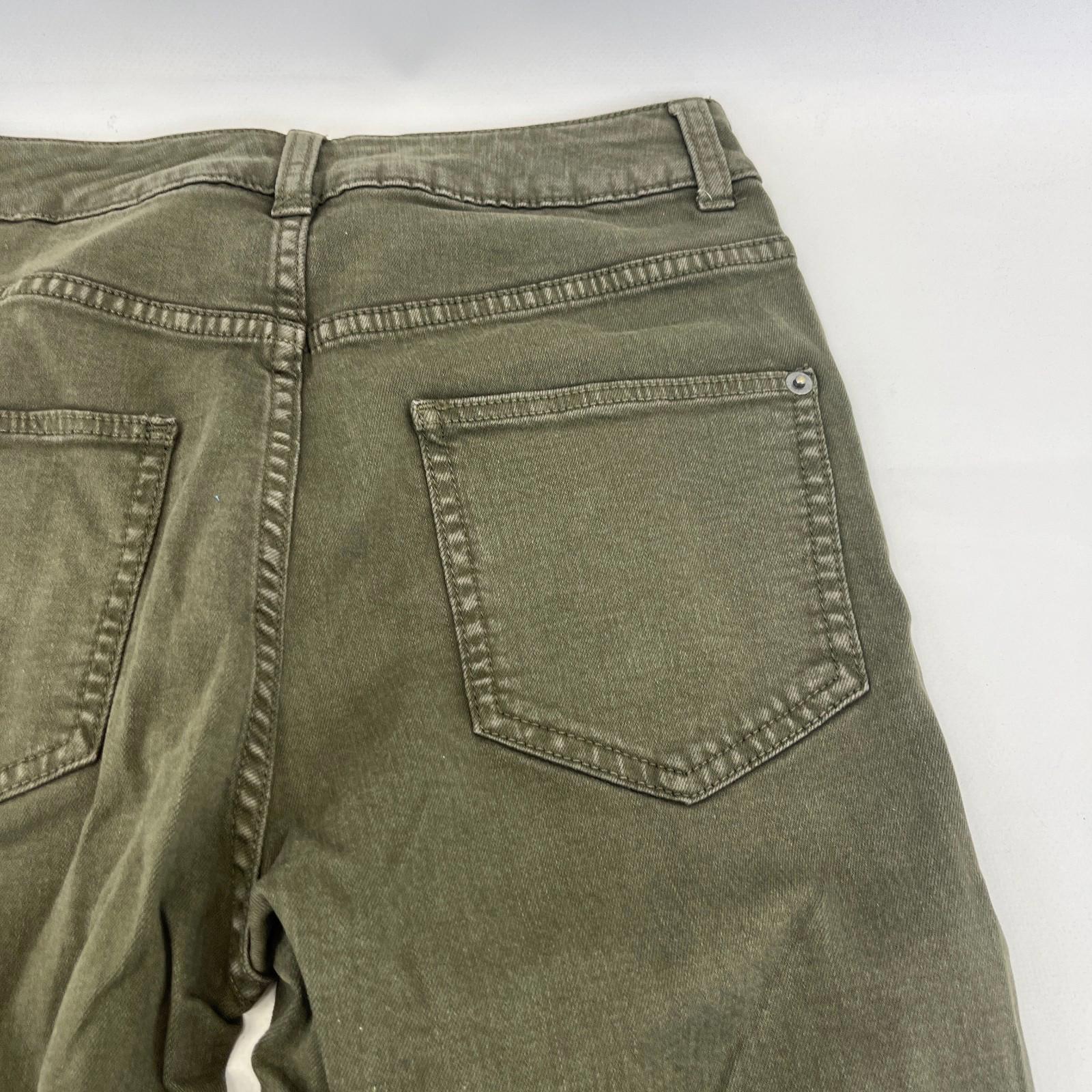 Marks & Spencer Khaki Green Super Skinny Jeans Women's UK size 10S - NWOT