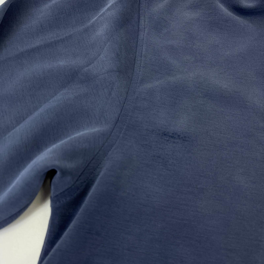 Sweaty Betty Sand Wash Half Zip Longline Sweatshirt Navy Blue size M/12