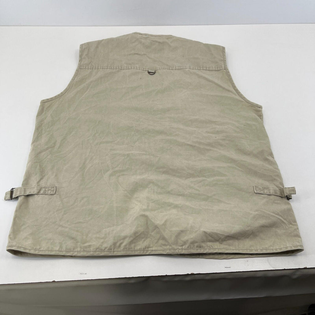Vintage JinTao Utility Vest Cargo Tactical Techwear Khaki Beige Men’s size 2XL