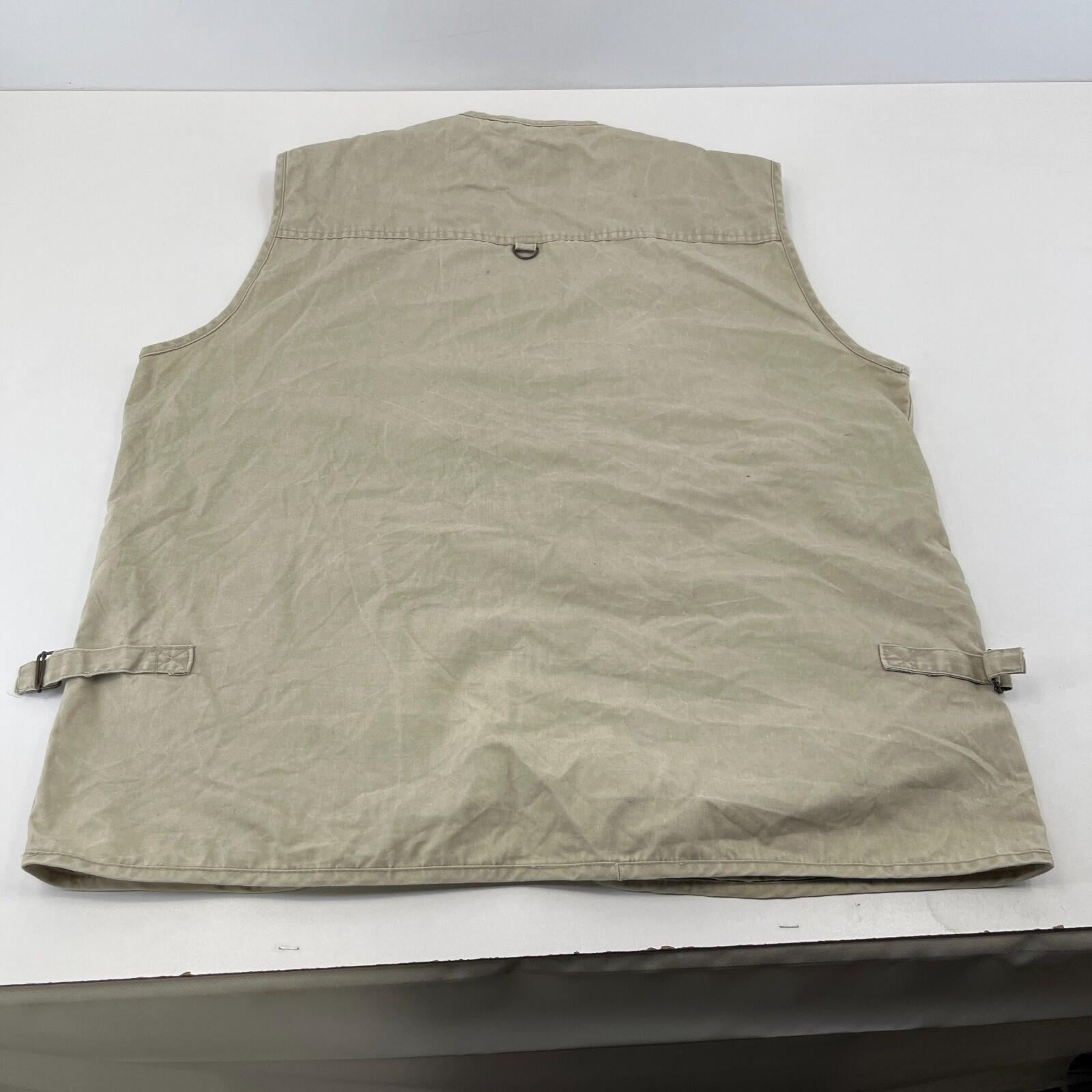 Vintage JinTao Utility Vest Cargo Tactical Techwear Khaki Beige Men’s size 2XL