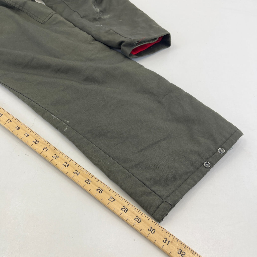 Key Imperial Green Heavy Duty Overalls Quilted Insulated Mens Large-Reg USA Made