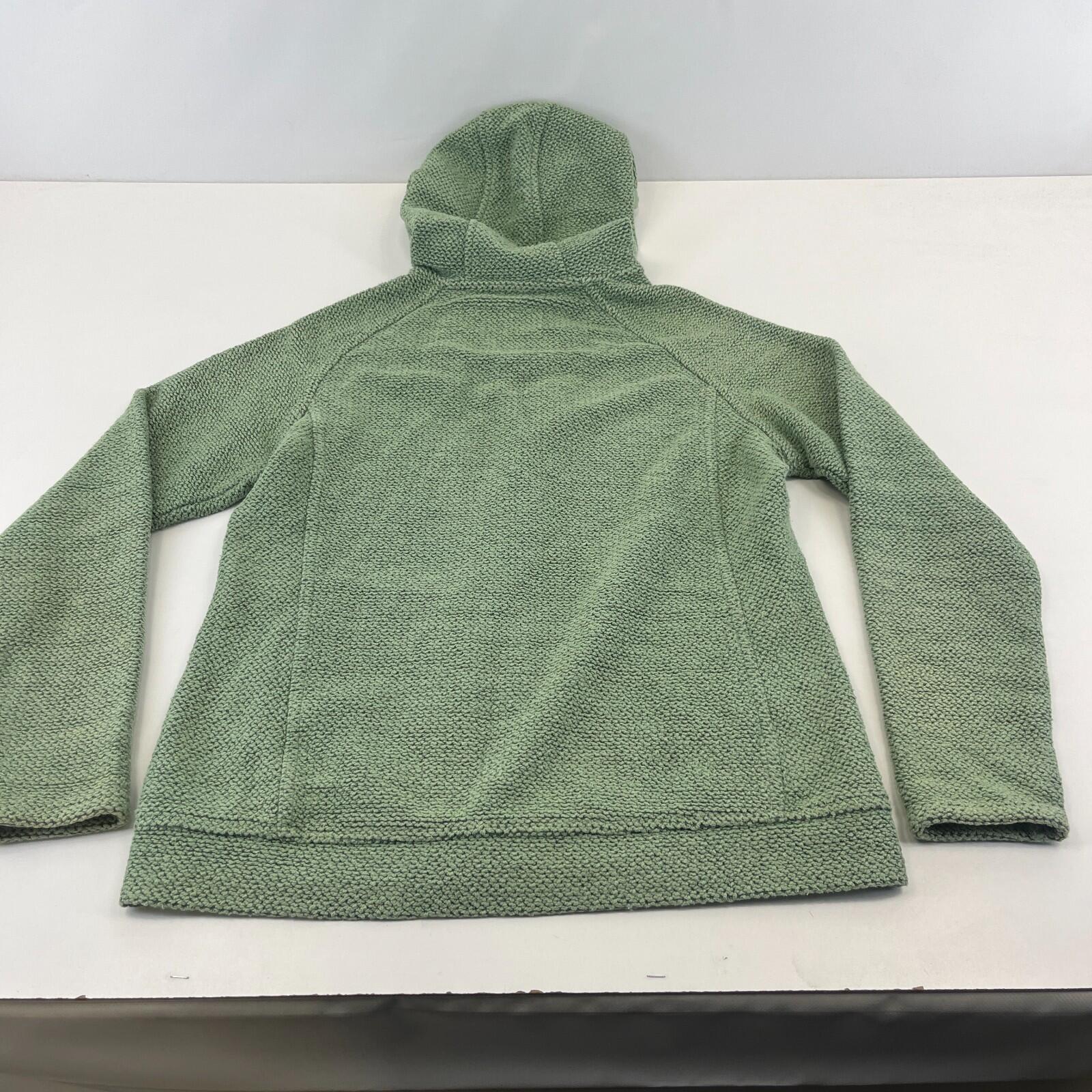 Weird Fish Macaroni Fleece Jacket Women's UK size 12 Full Zip Hooded Mint Green
