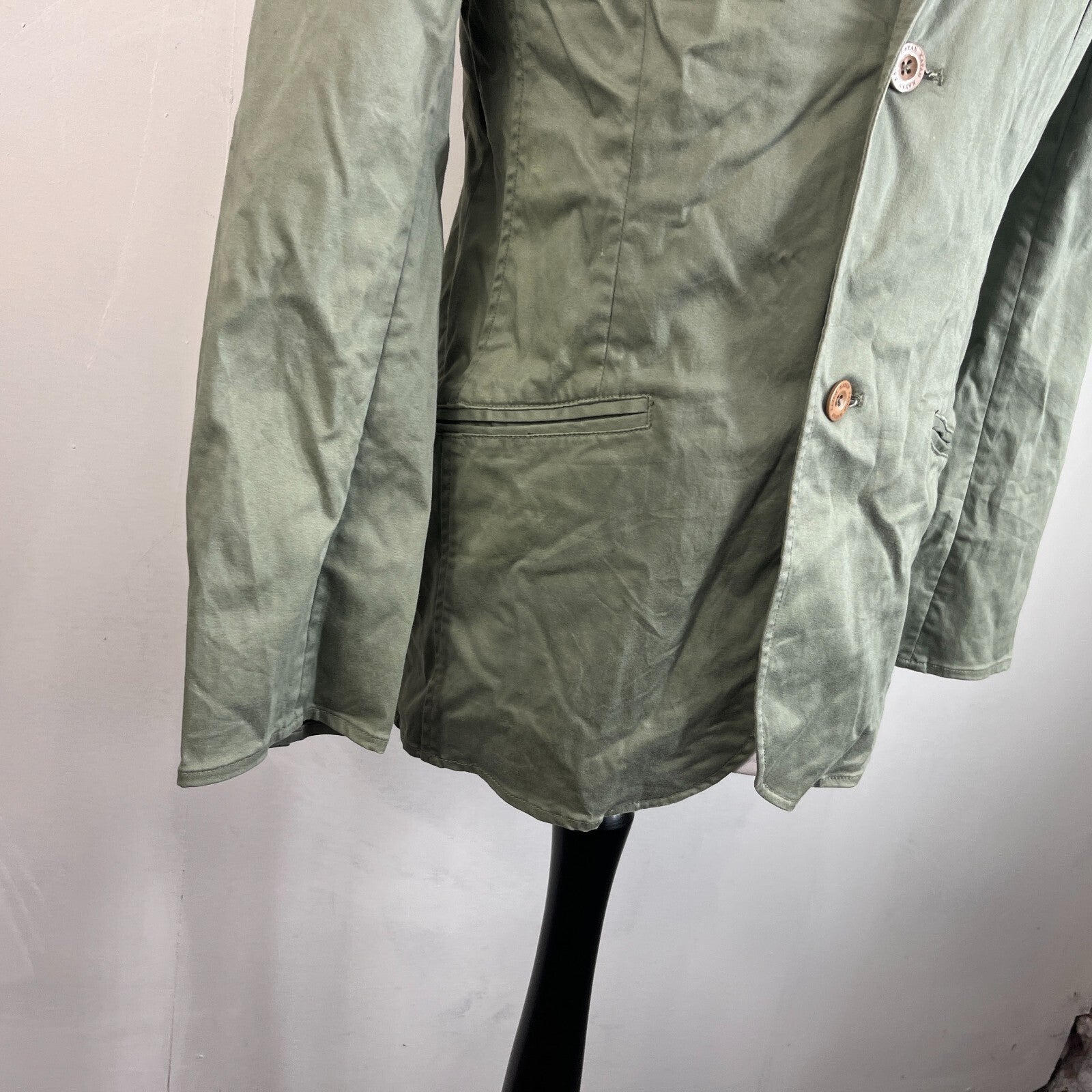 Keyan Olive Green Chino Chore Jacket size Large