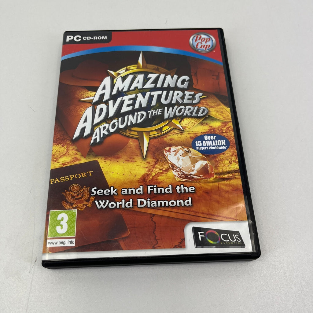Amazing Adventures Around the World PC CD Rom Computer Hidden Object Game