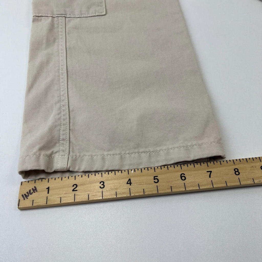 Stradivarius Cargo Chino Trousers in Light Beige UK size 6 Leg 31"