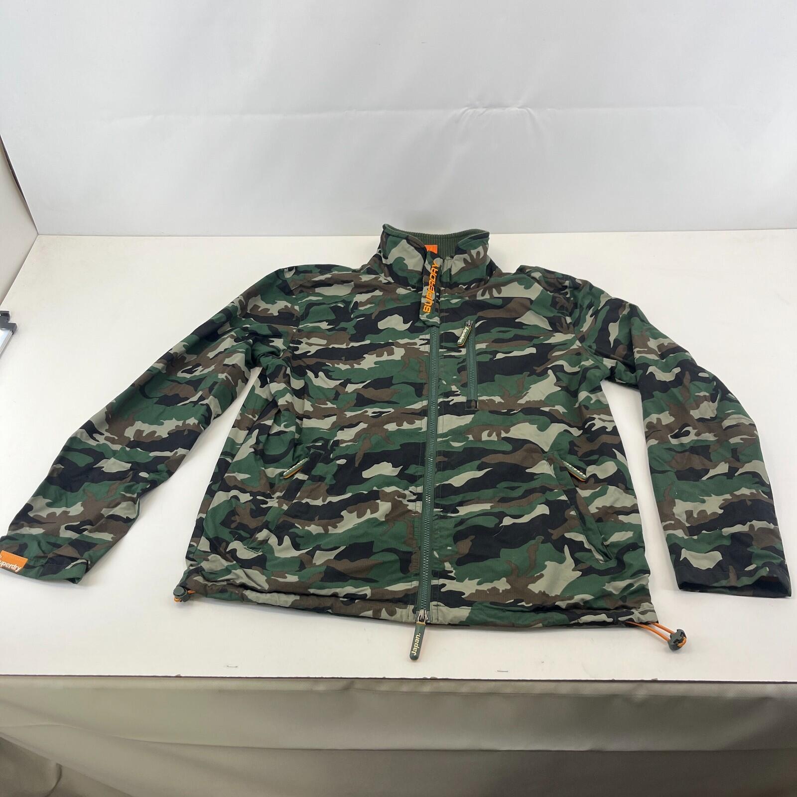 Super Dry Professional The Windhiker size Large Camo Green Light Jacket Coat