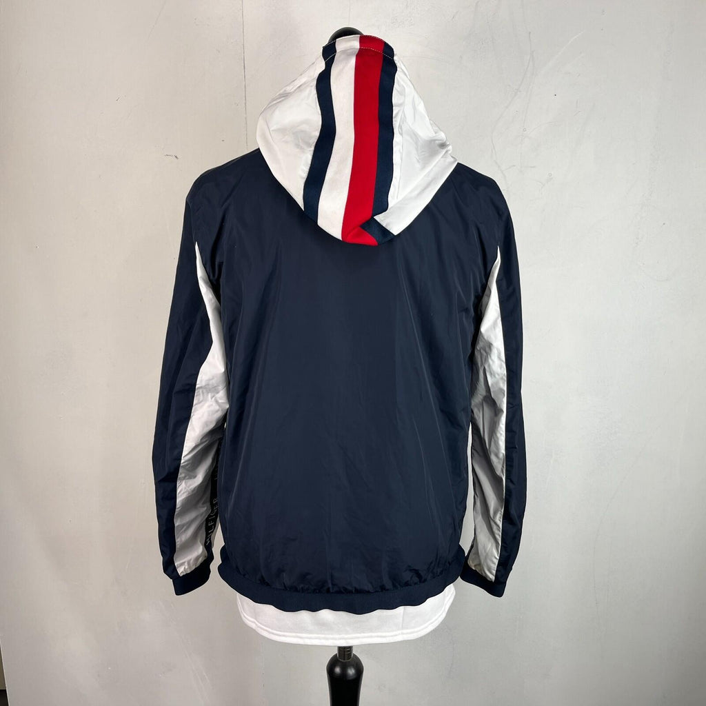 Tommy Hilfiger Waterproof Windproof Hooded Jacket Windbreaker size S Black/White