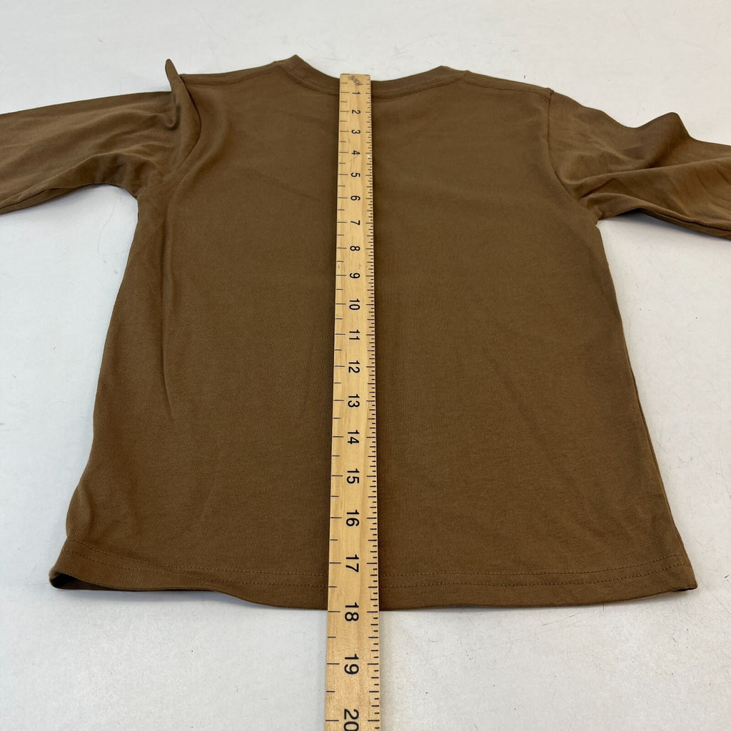 Carhartt Kids Khaki Brown Graphic Print Long Sleeve T-Shirt size 5 years - New