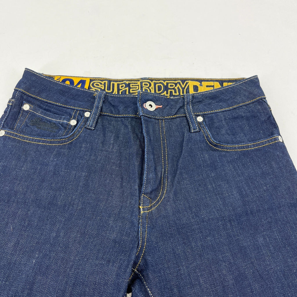 Mens SuperDry 04 Daman Straight Stretch Blue Jeans W31" L30" - New without Tags