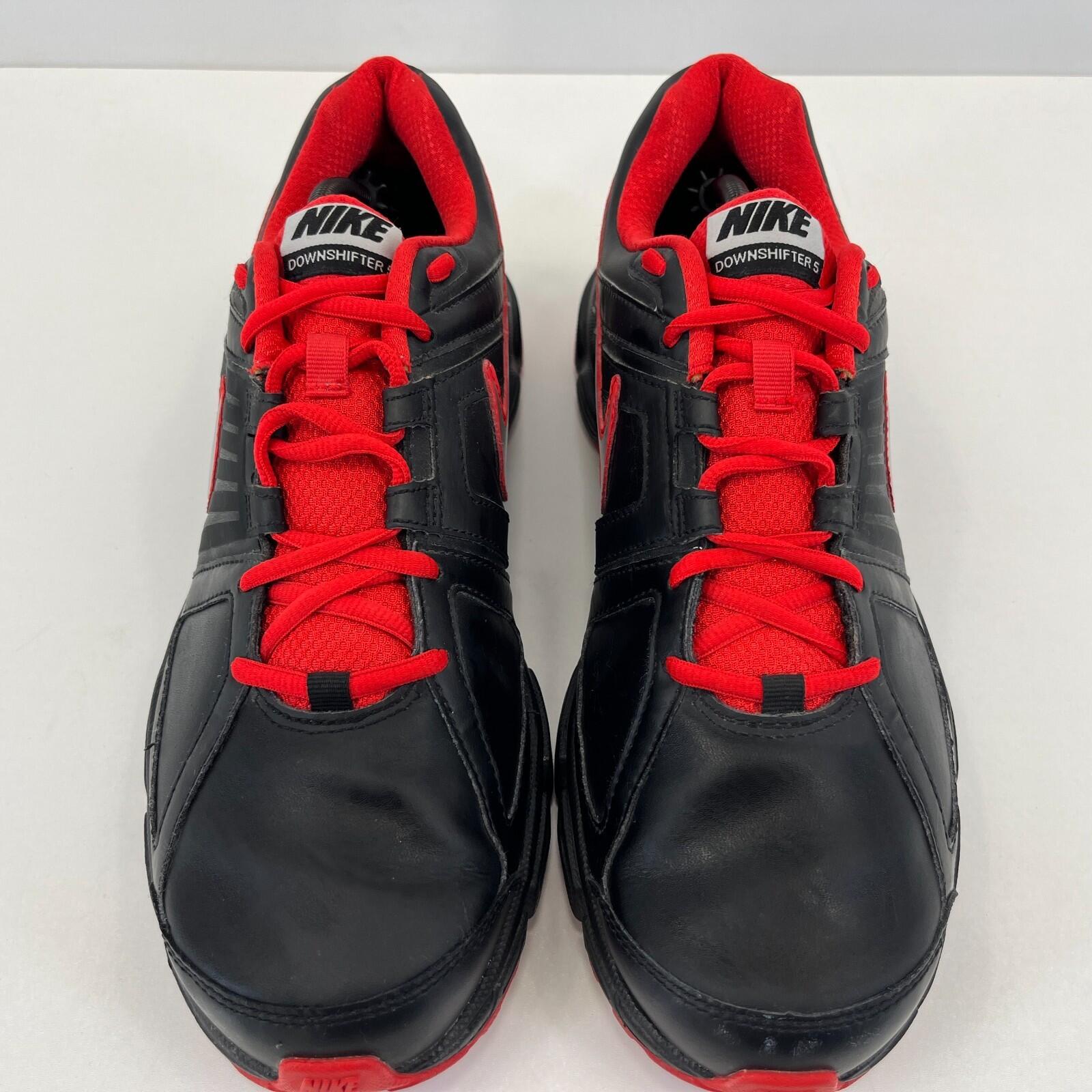 Nike Downshifter 5 Men's Trainers in Black & Red size UK 11 / EU 46