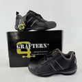 Grafters Leather Ankle Safety Boots Steel Toe Cap Lace Up Work Trainer UK size 3