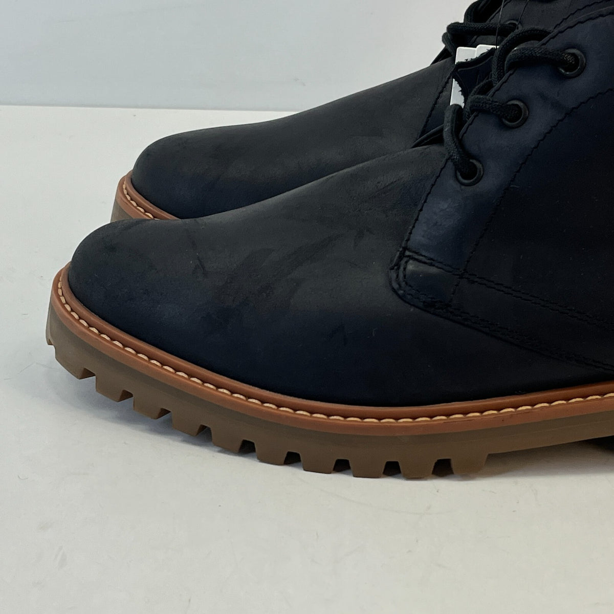 M&S Men's Leather Ankle Boots Charcoal Grey size UK 11 - EU 46
