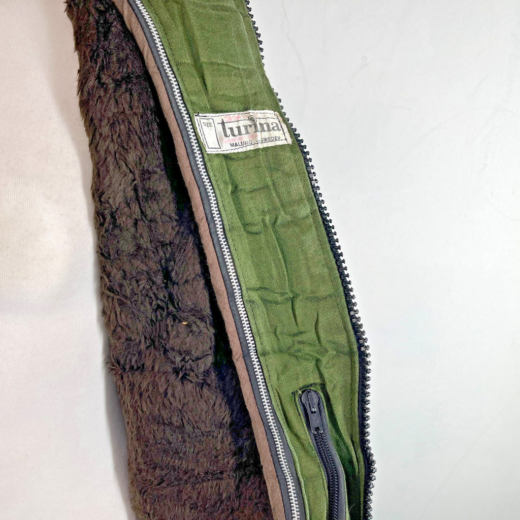 Vintage Turima Sweden Mens Hunting Jacket size Medium in Green inc Fleece Liner