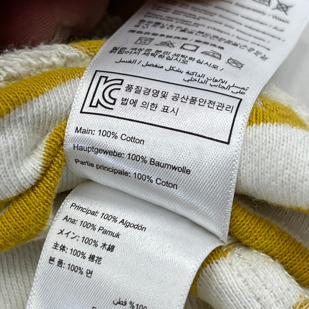 Joules Women's Rexerse Weave Casual Cosy Pullover White & Yellow size 20