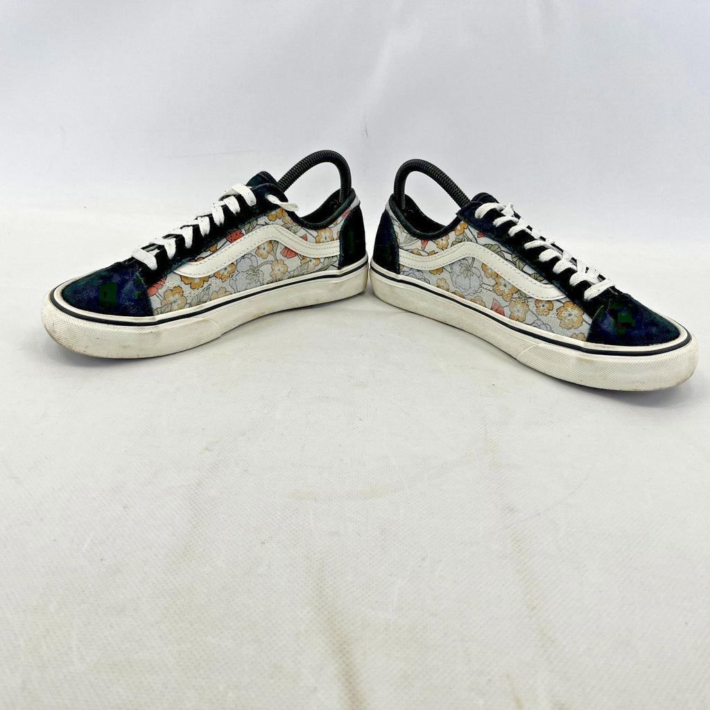 Vans Off the Wall Trainers Floral & Suede Low Top Skate Sneaker UK size 5.5