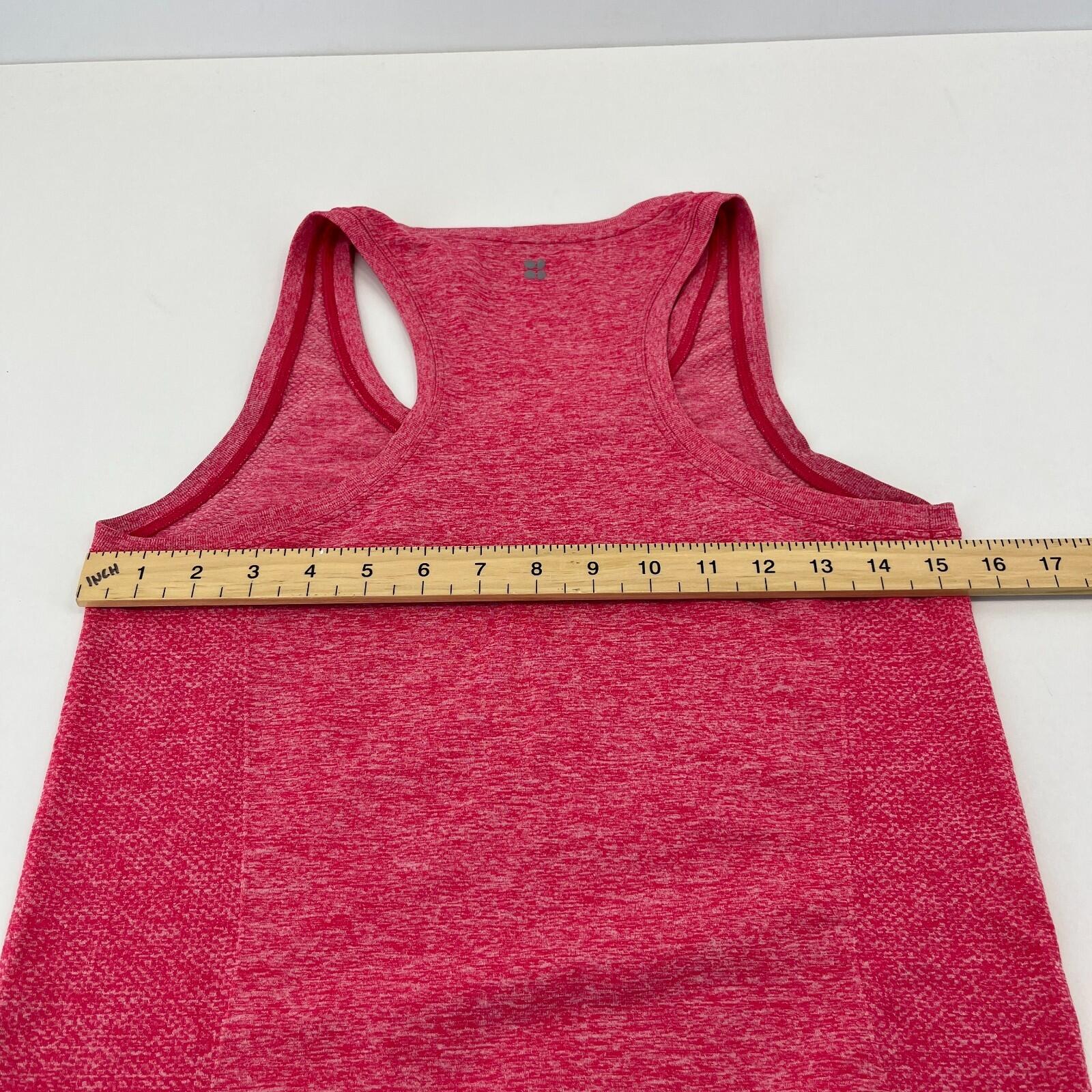 Sweaty Betty Seamless Top Athlete Gym Workout Vest Top Pink Size Small S