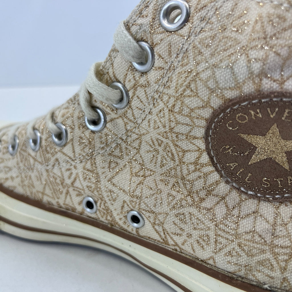 Converse Chuck Taylor All Star High Top Gold Embroidered Women's size UK 7 EU 40