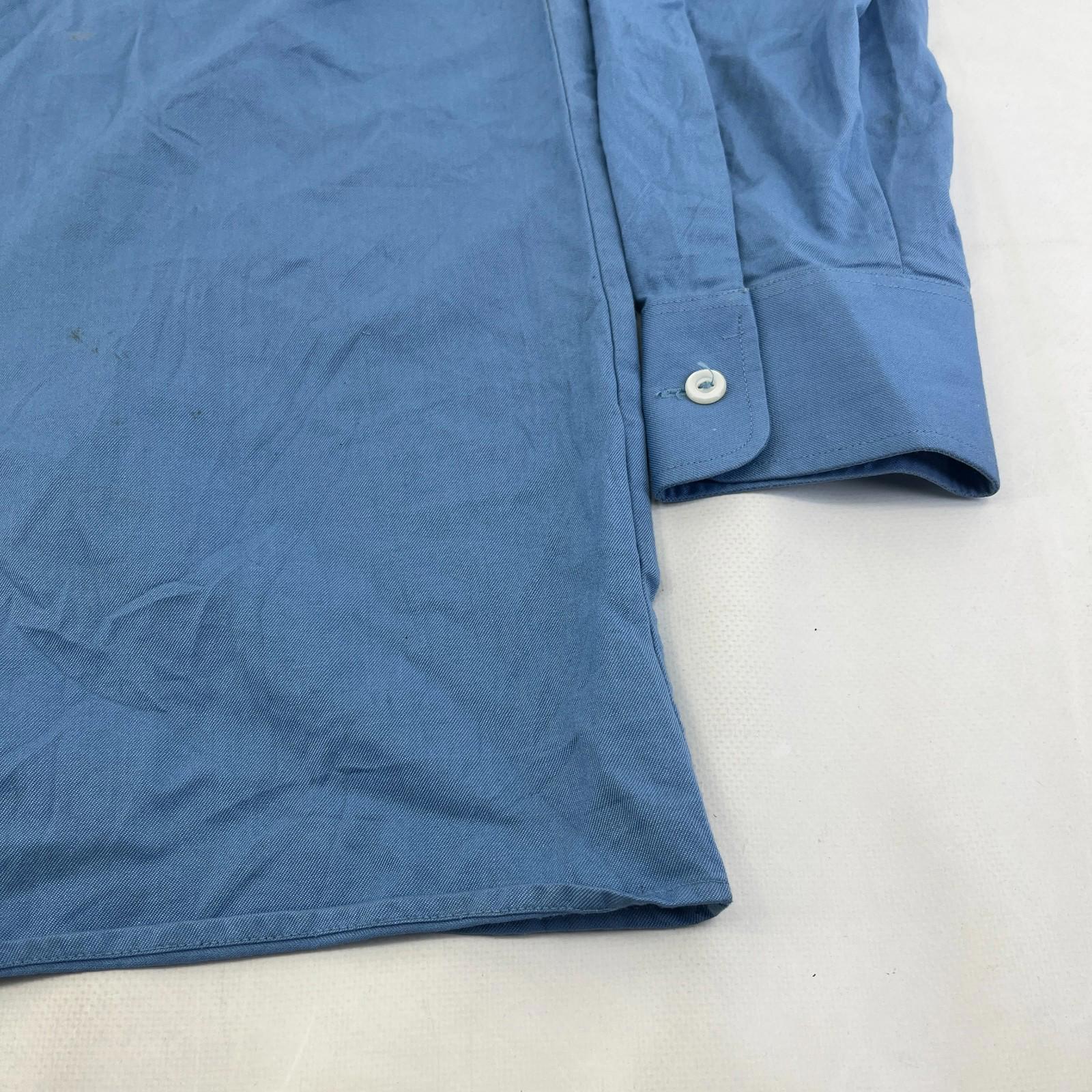 German Military Navy Men's Shirt Light Blue Long Sleeve size 41/42