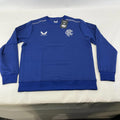 Official Glasgow Rangers FC Blue Match Day Sweatshirt Pullover Ladies size 14