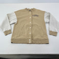 Puma Varsity Track Jacket UK Men's size XS in Beige & Cream