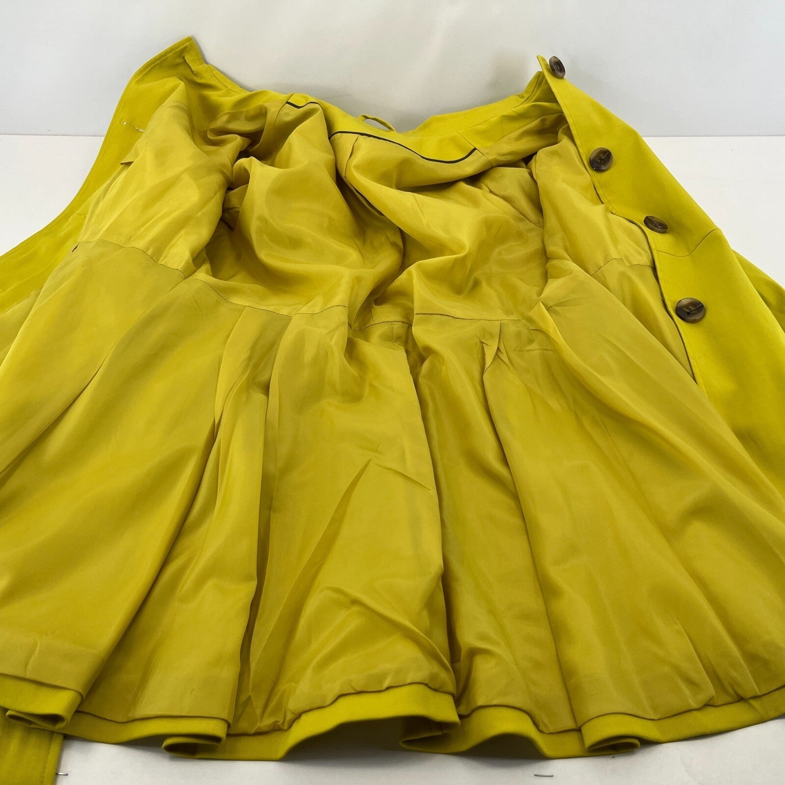 F&F Belted Trench Coat in Mustard Yellow Women's size 20 - VGC