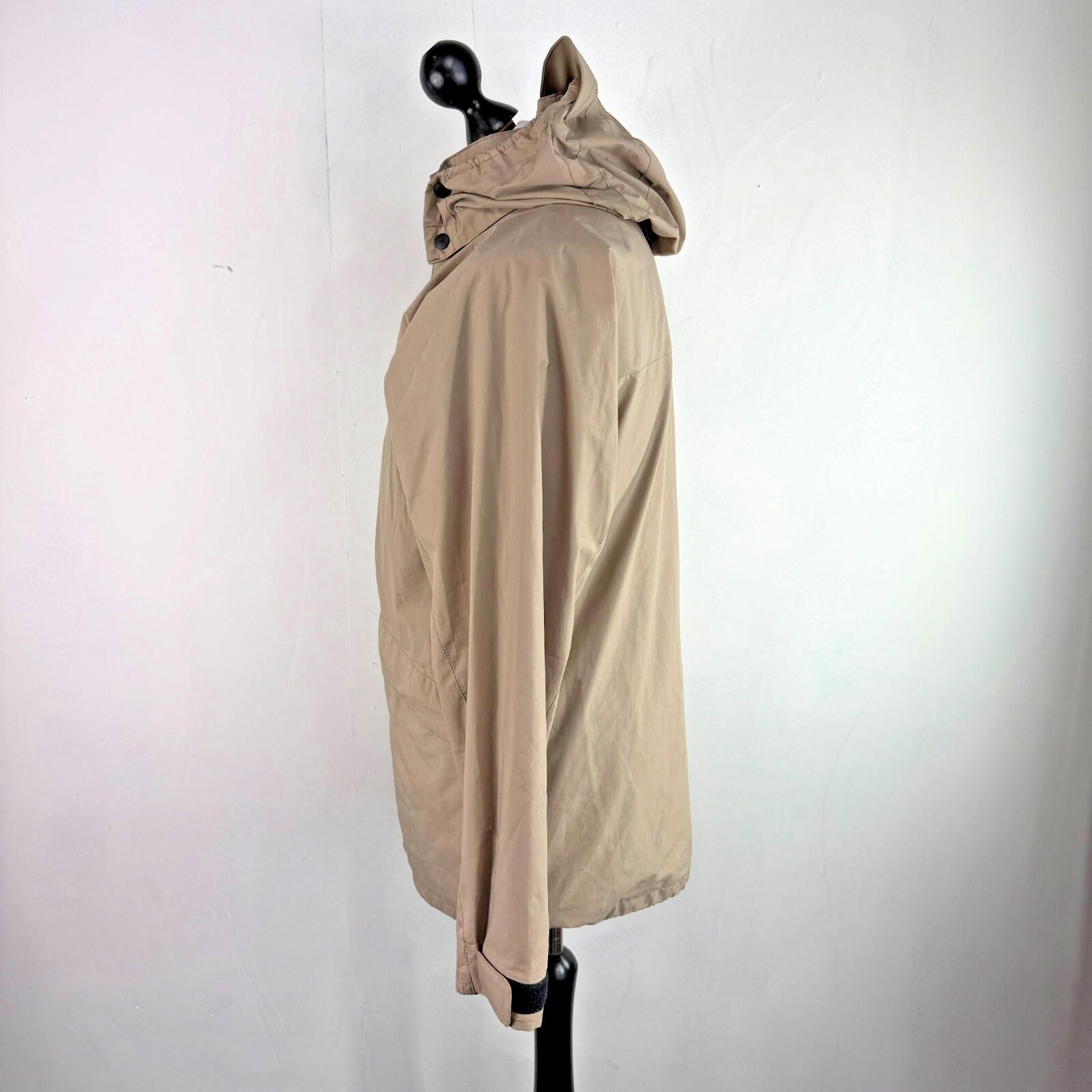 Rohan Atlas Jacket Khaki Beige Brown size S Waterproof + Removable Hood
