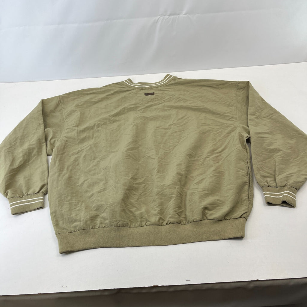Vintage Washington Redskins NFL Nylon Pullover Top 90s Antigua Label Large Beige