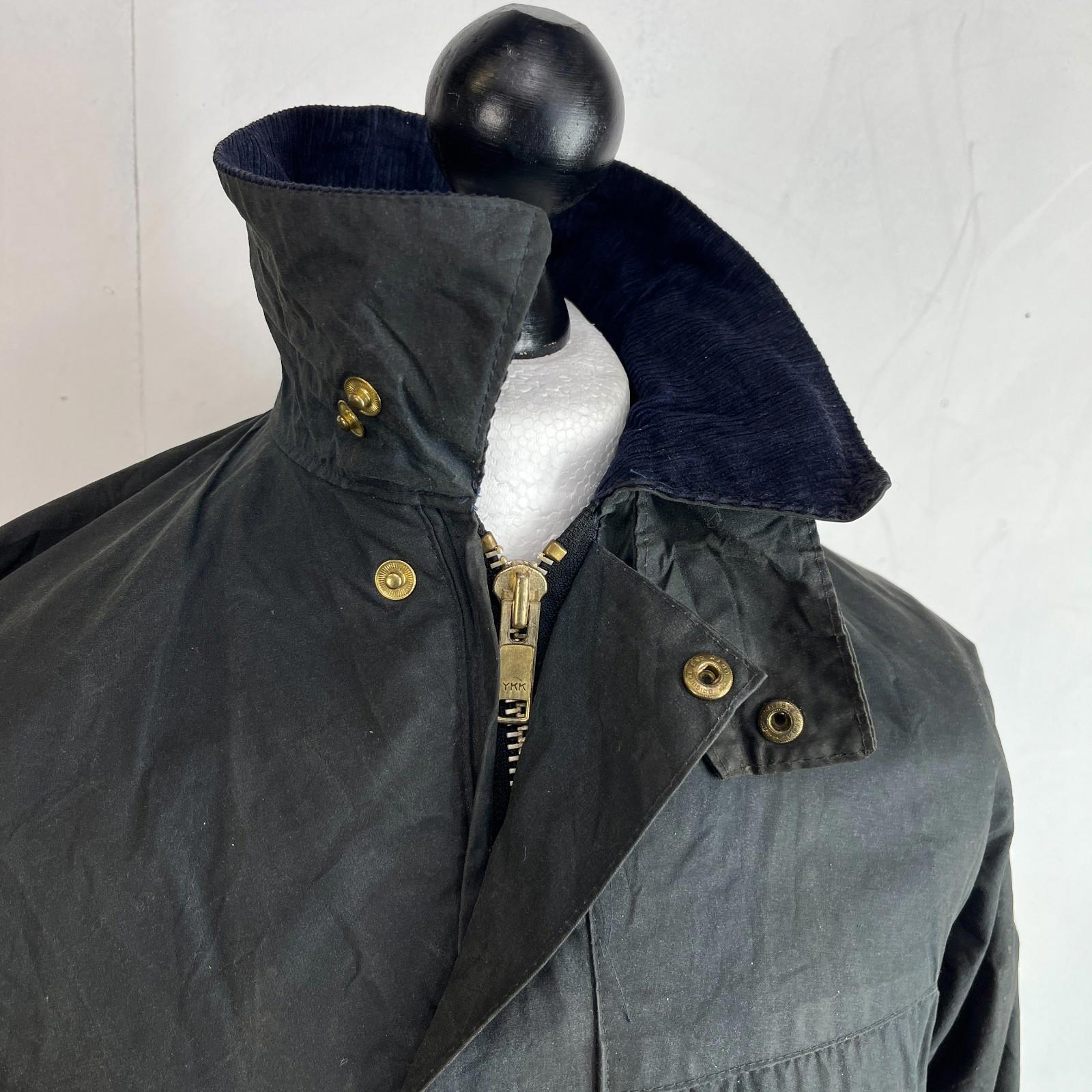 John Partridge Women's Wax Jacket in Black Waxed Cotton size 34 (XS)