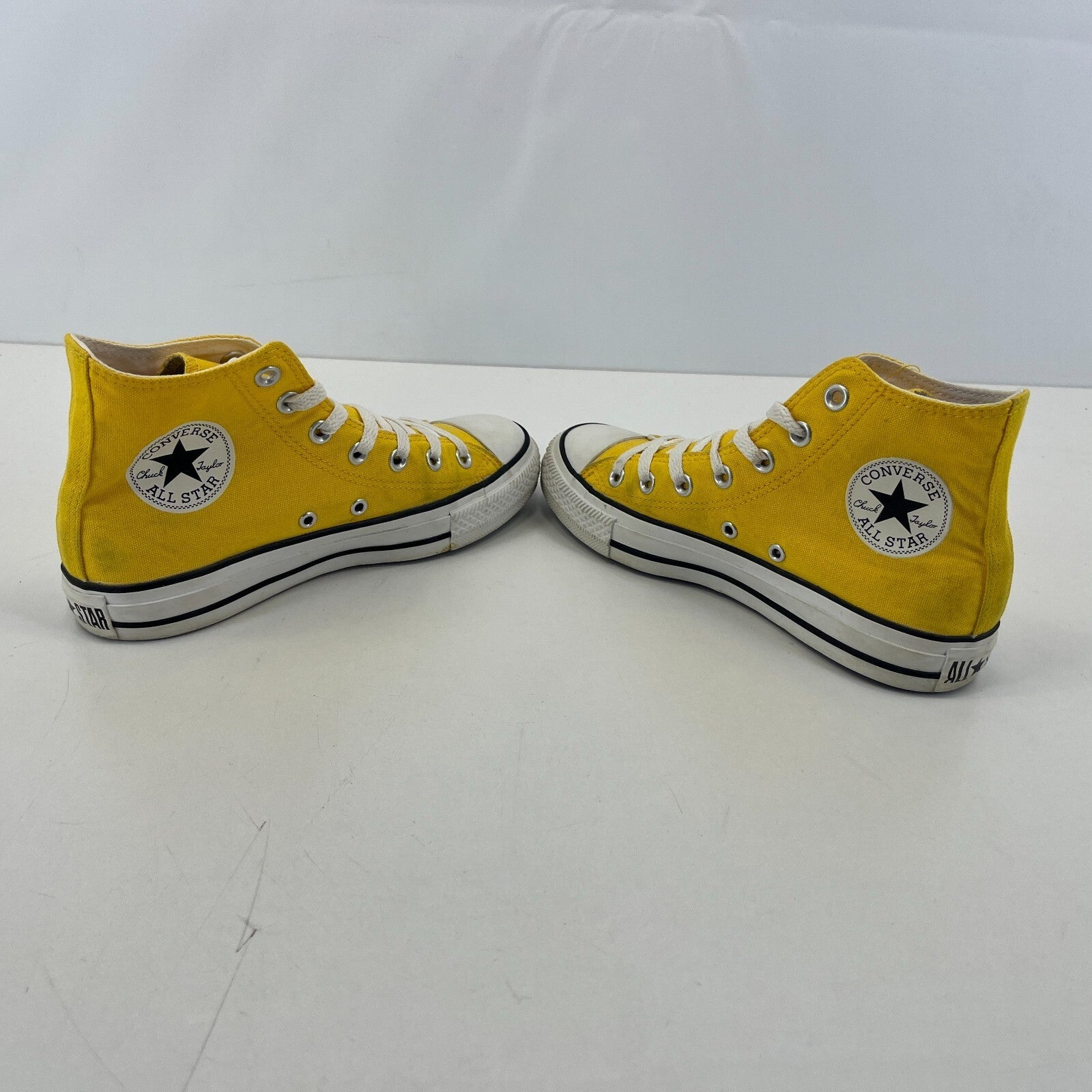 Converse Chuck Taylor All Star Bright Yellow Hi Top Trainers size UK 5 EU 37.5