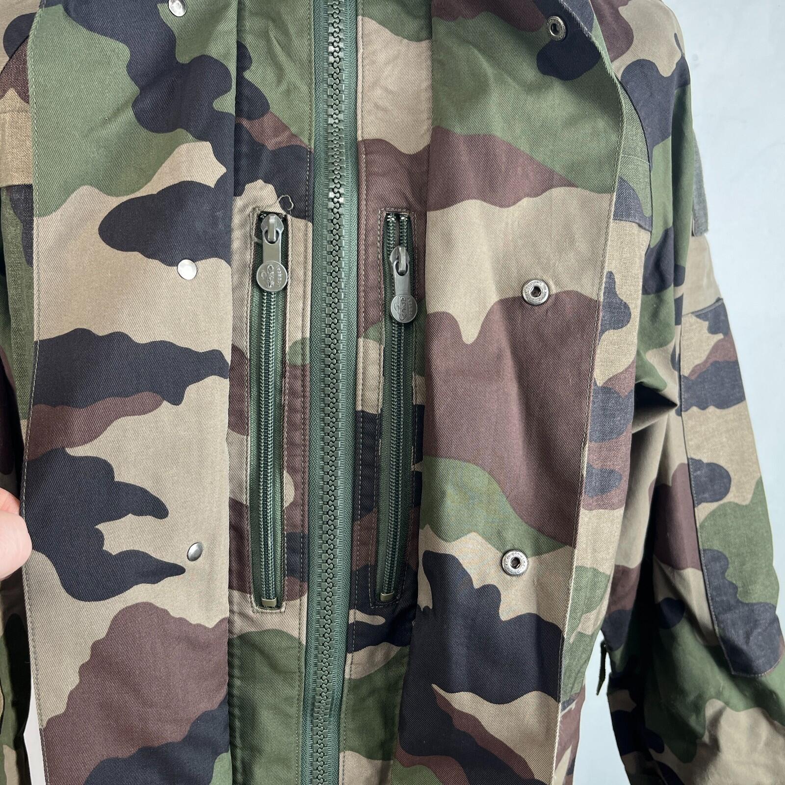 French Military Army Gore Tex Jacket Waterproof Camouflage size 88L + Stow Hood