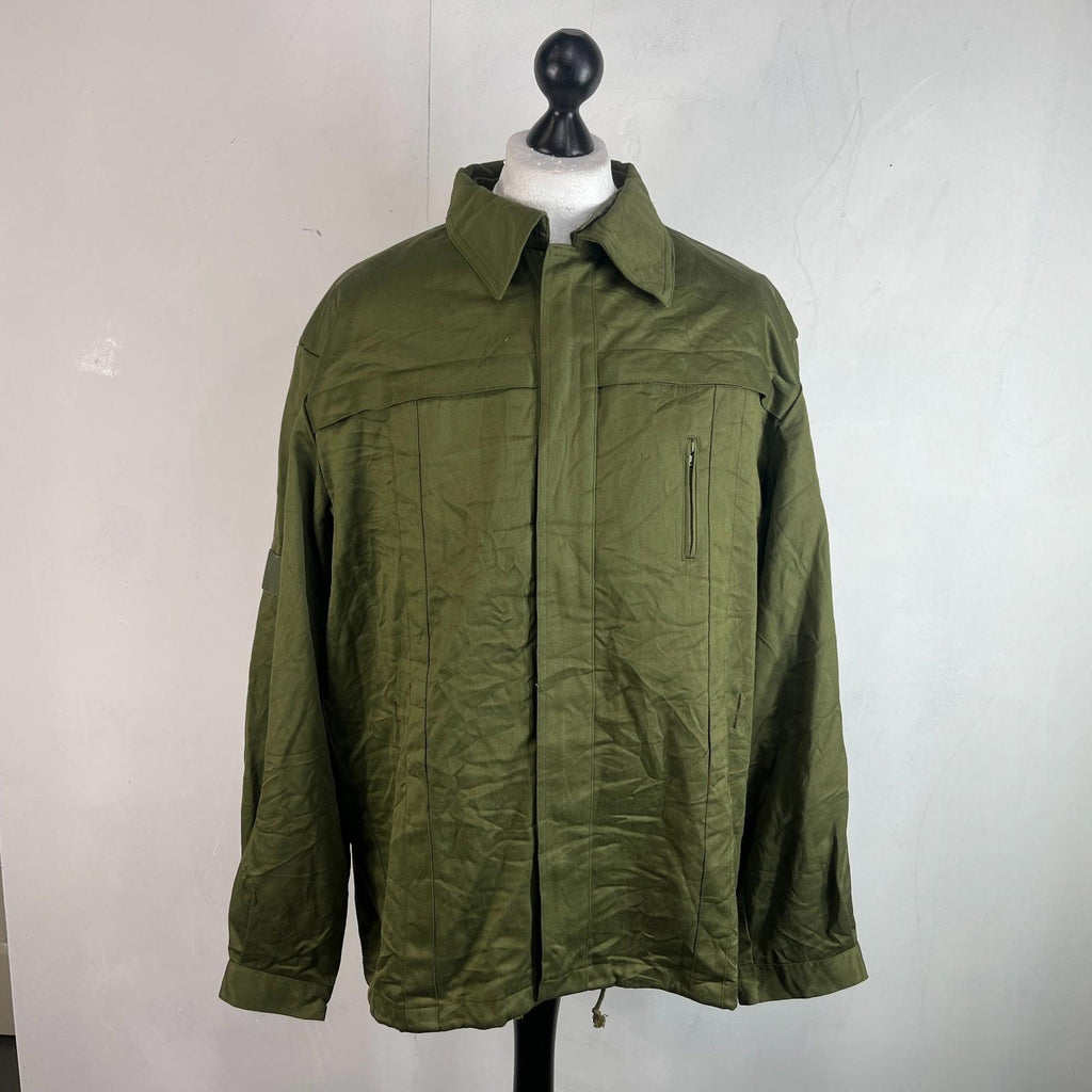 Vtg Norskin 80's German Polizei Denim Work Jacket Chore Coat OG Green Size EU 56