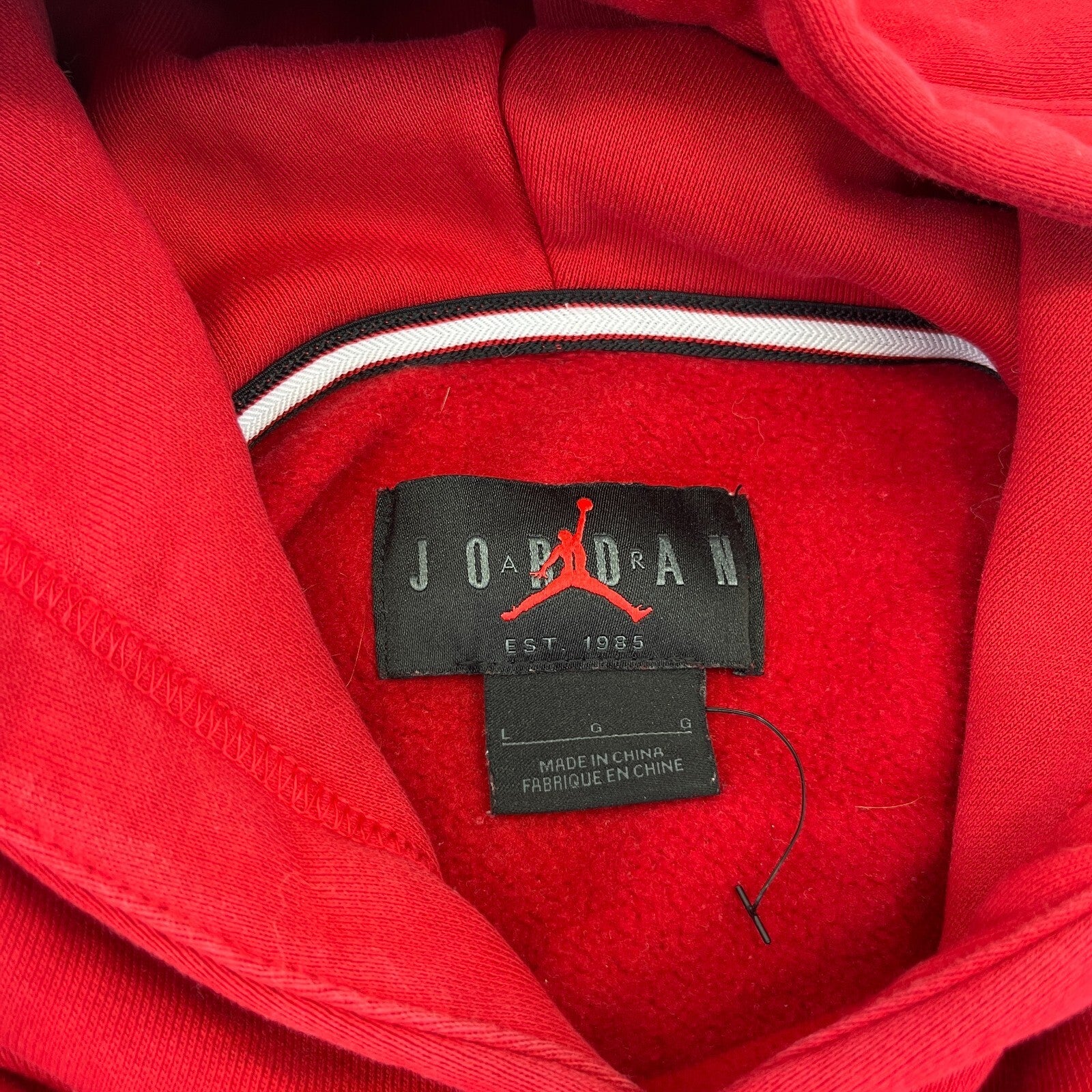 Air Jordan Red Jumpman Hoodie in Red Mens Large Sweatshirt Hooded Jumper Nike