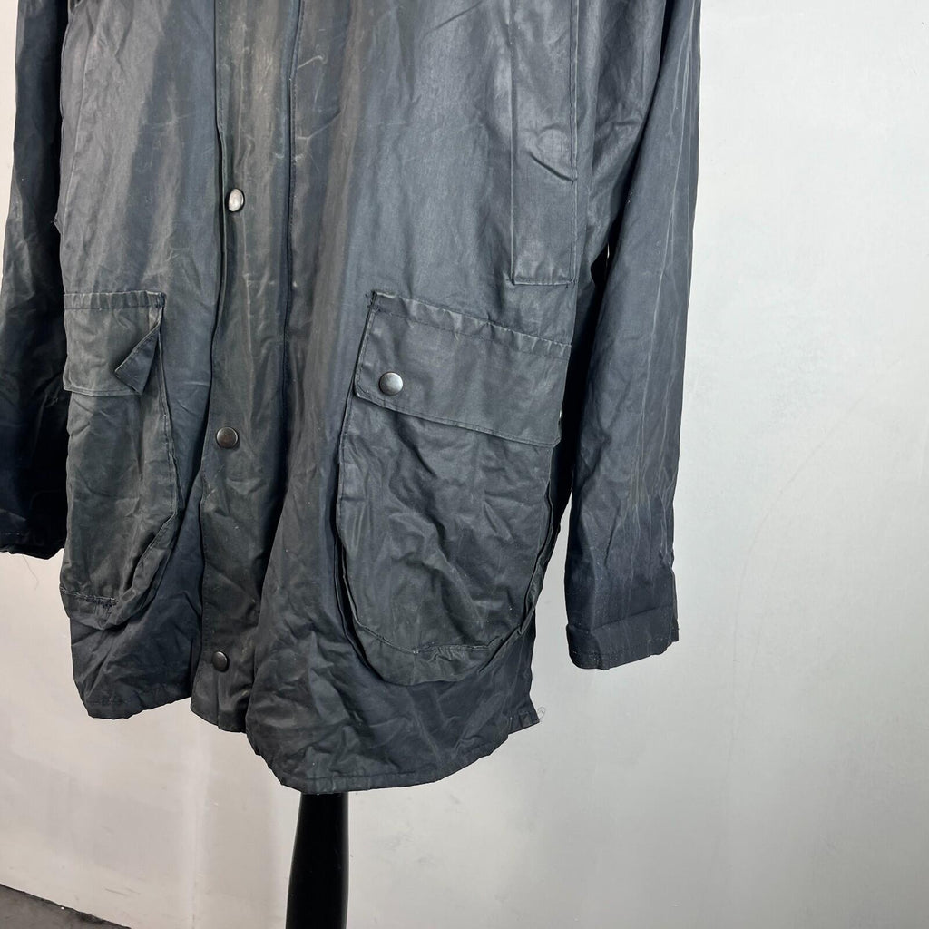 RAF Coats Wax Jacket in Black Mens size M Country Field Coat