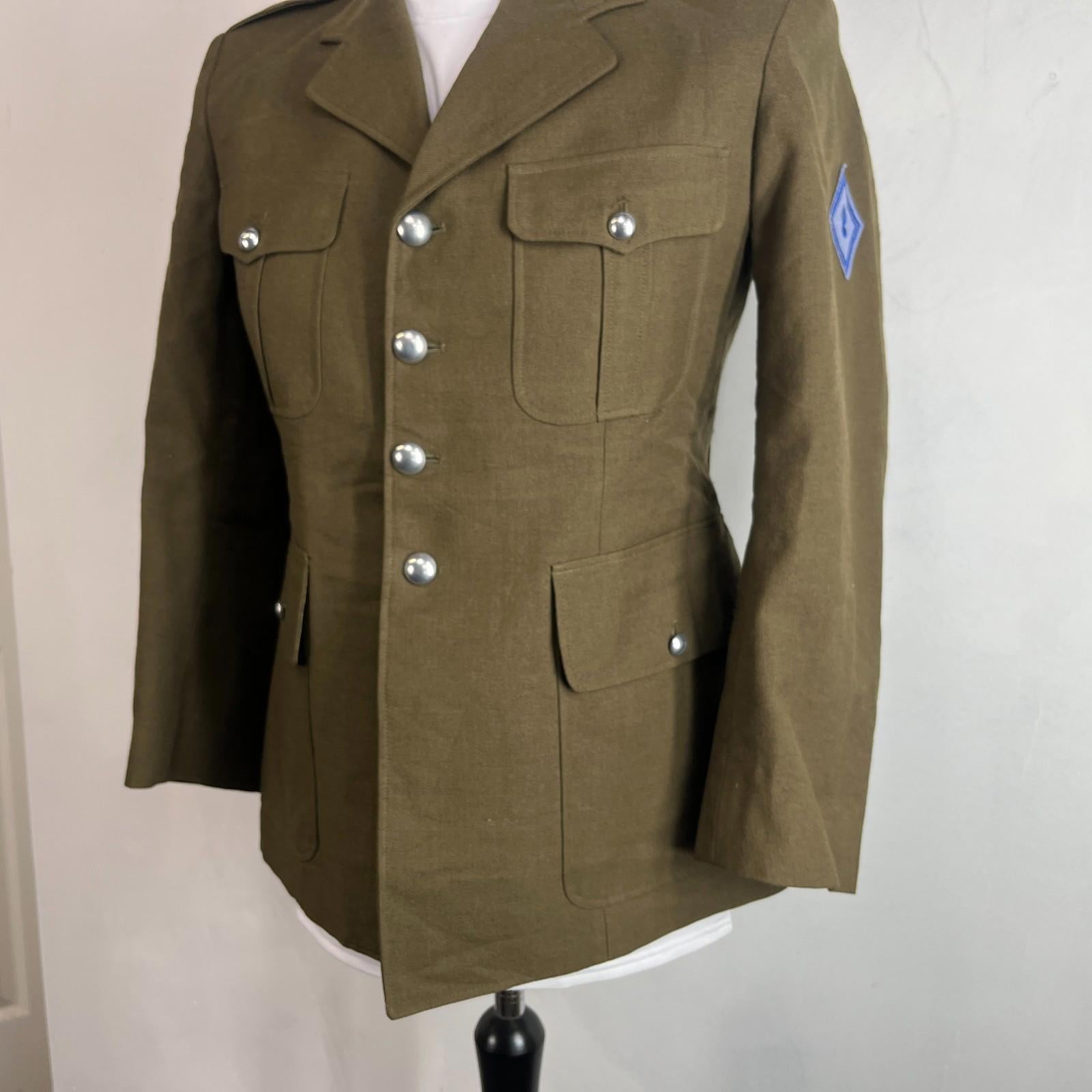 Rare Vintage 1971 French Military Jacket Parade Dress Tunic size 96C