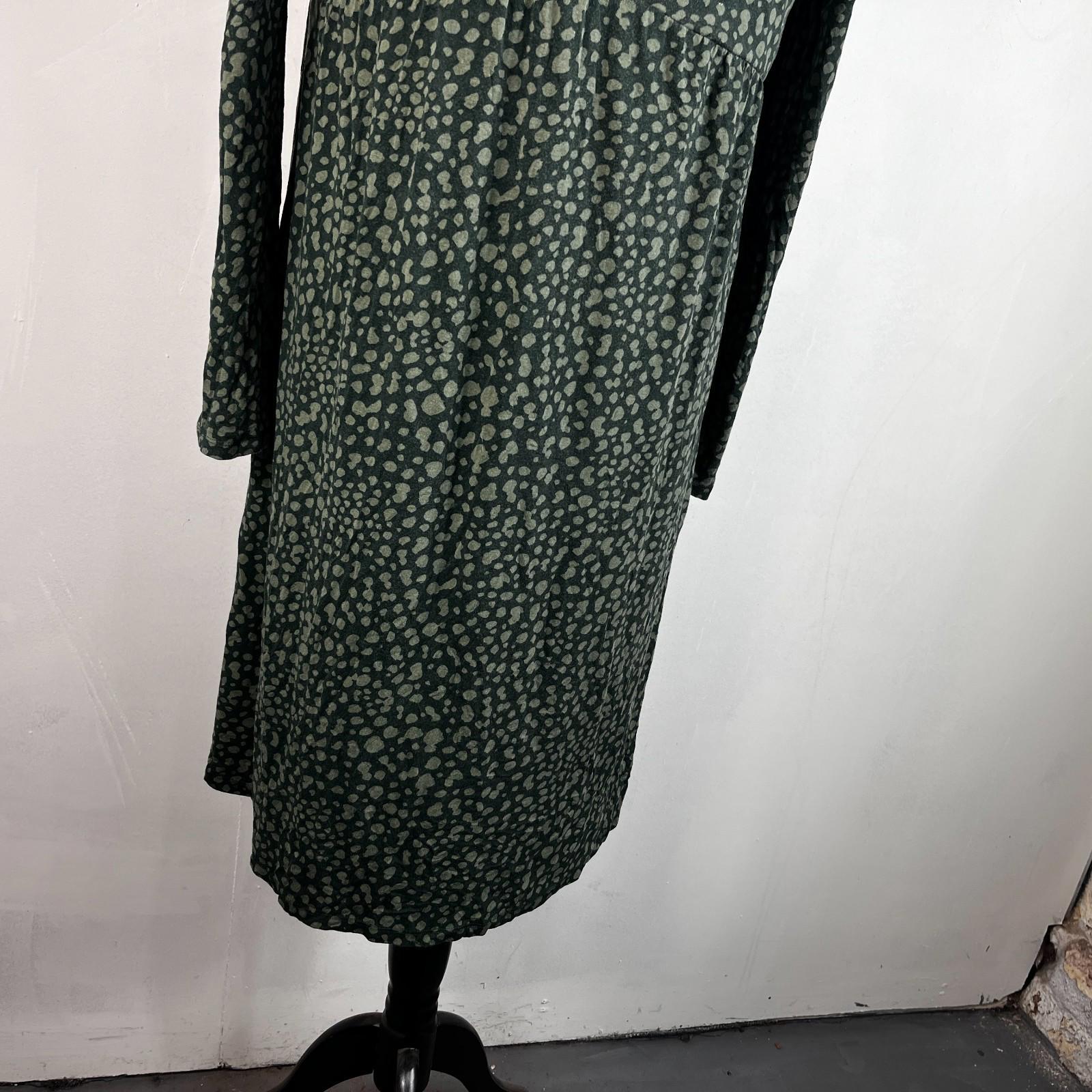 Joules Annalise Skater Dress UK size 18 Dark Green Jersey Fit & Flare Comfy