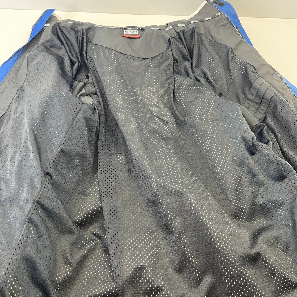 Men's British Superbikes Jacket Black Waterproof Coat with Stow Hood size 2XL