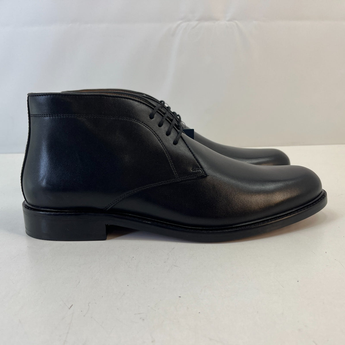 Marks and Spencer Sartorial Black Leather Smart Luxury Boots UK 9.5 RRP £120 New