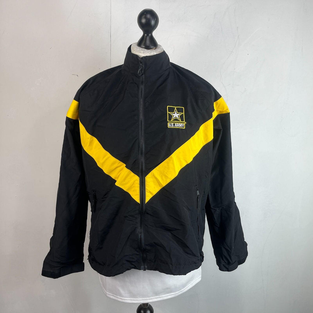 US Army Bomber Jacket in Black & Yellow Windbreaker US size Medium-Short