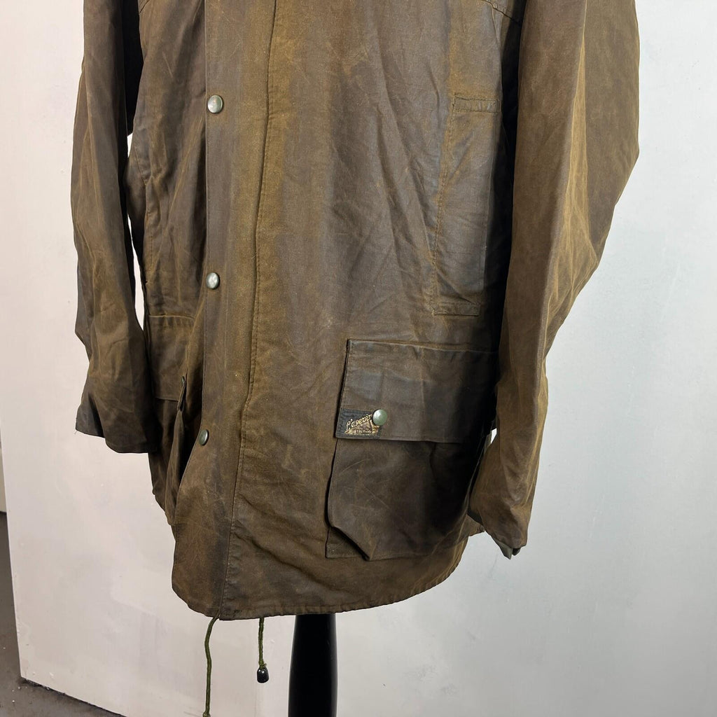 Vintage Mens L'avenir Wax Jacket in Brown - Fishing Hunting Big Game size XL