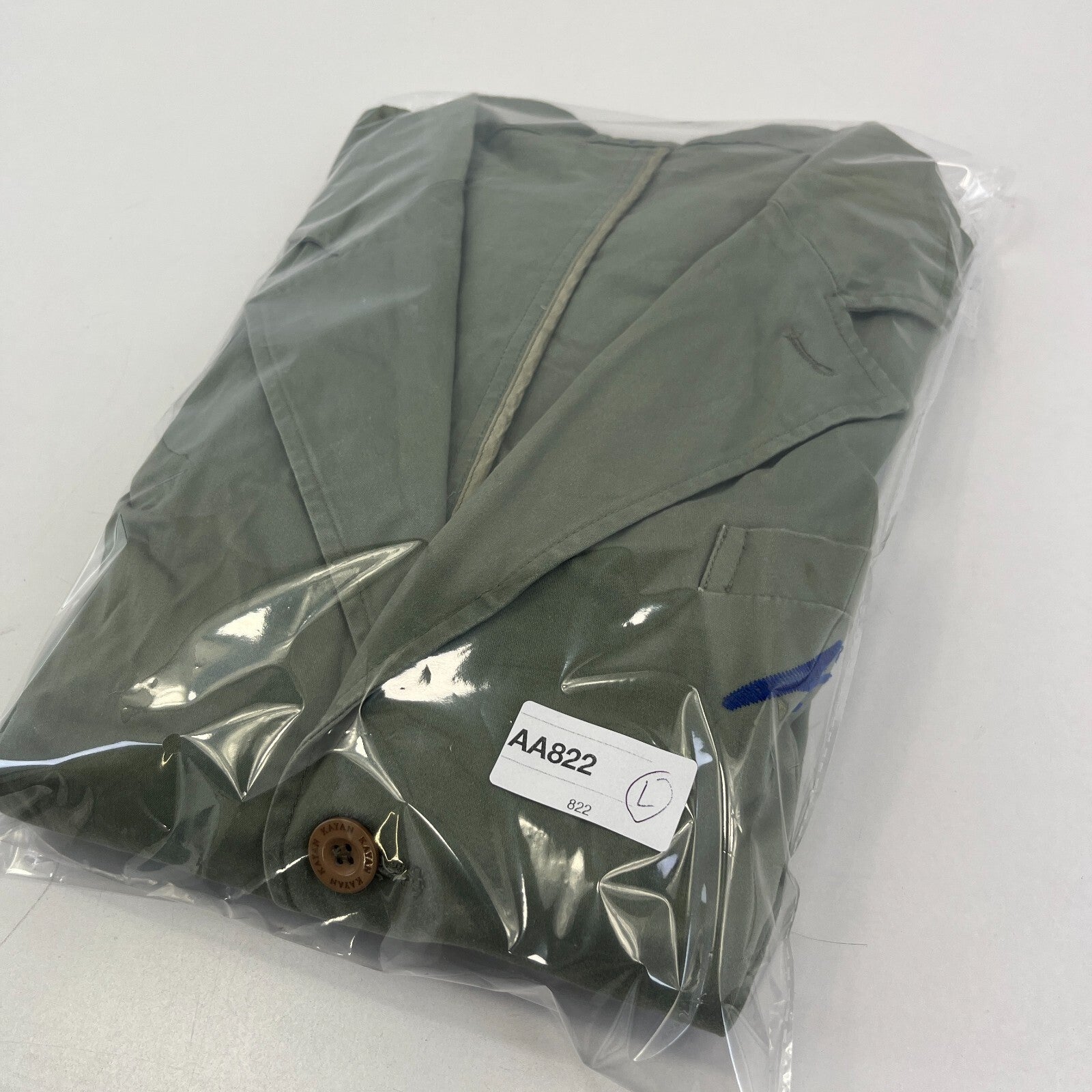 Keyan Olive Green Chino Chore Jacket size Large