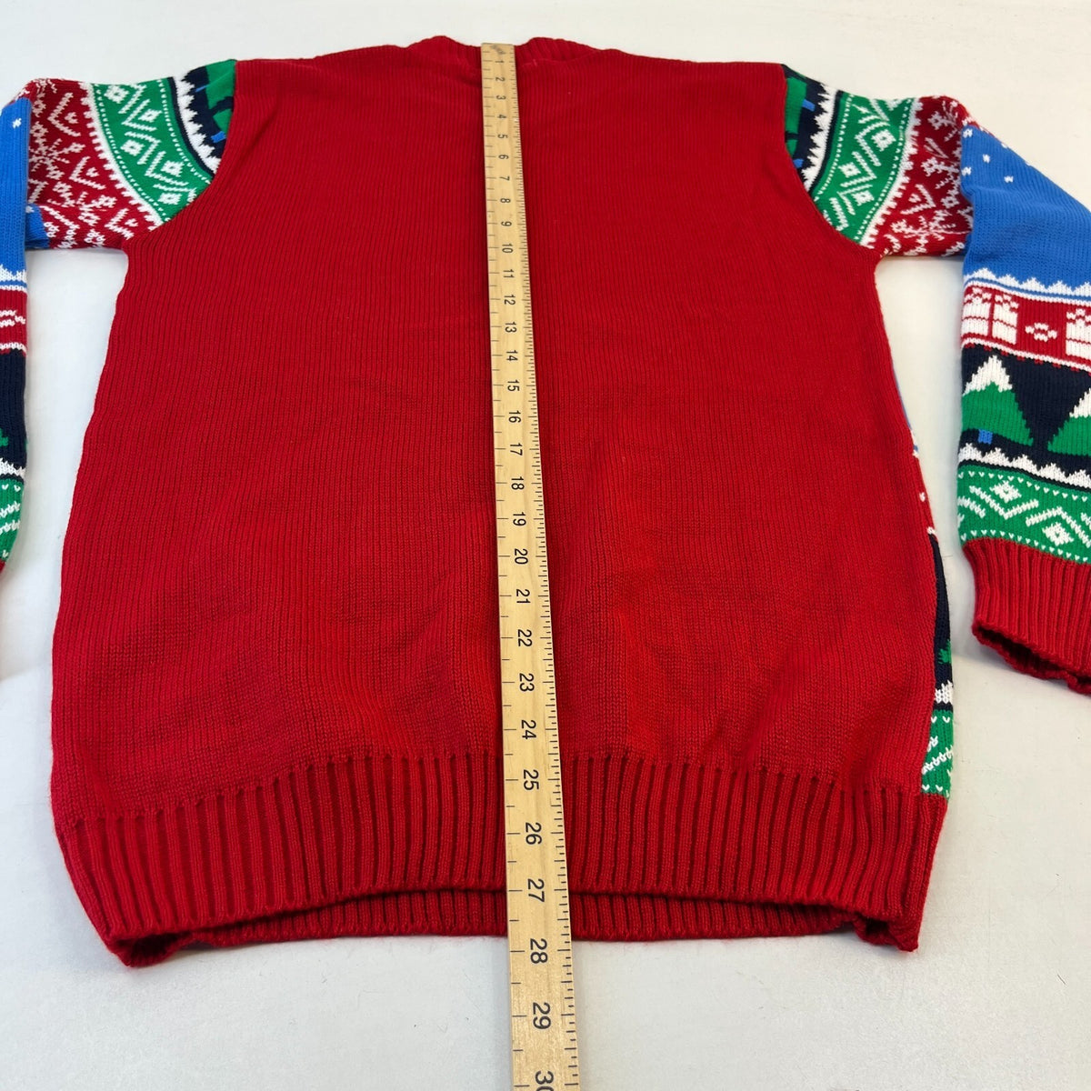 Colourful Christmas Jumper Santa & Reindeers Men's/Unisex size Small