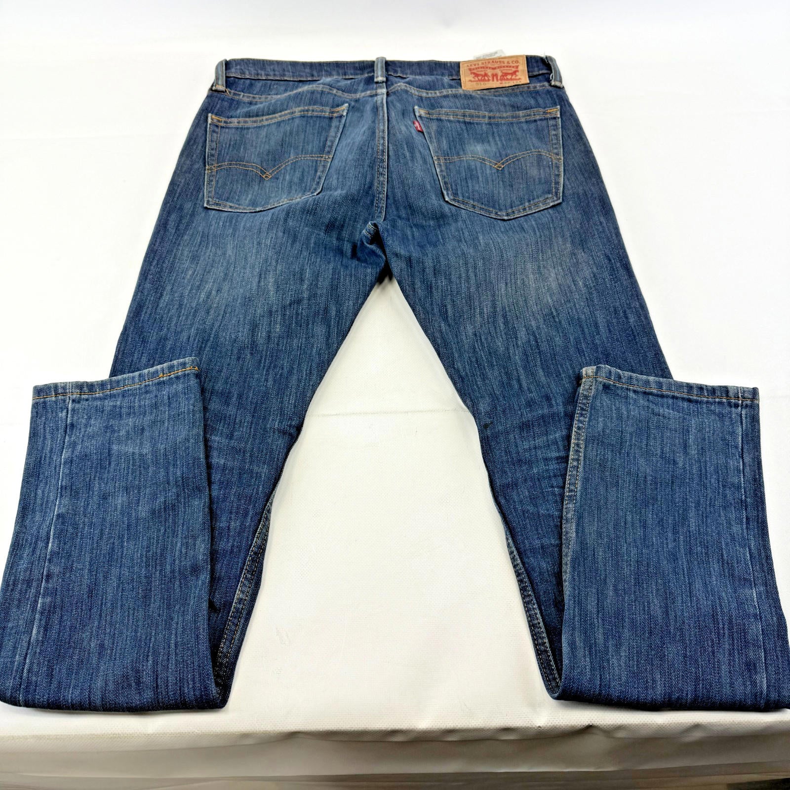 Levi's 510 Jeans Mens Blue Slim Skinny Stone Wash W32" L34" Levi Strauss Denim