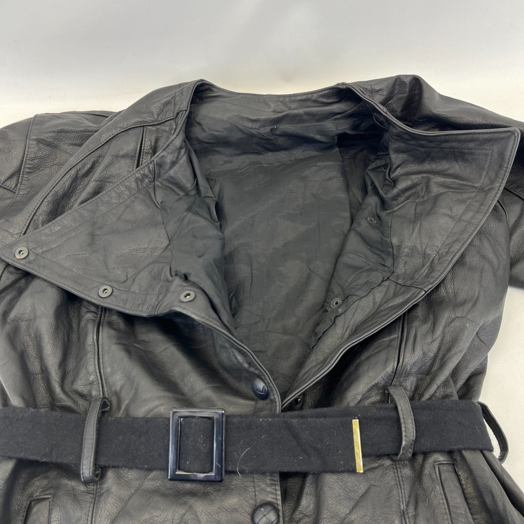 Super Rare Post WWII Military Motorcycle 1 Piece Leather Suit with Belt