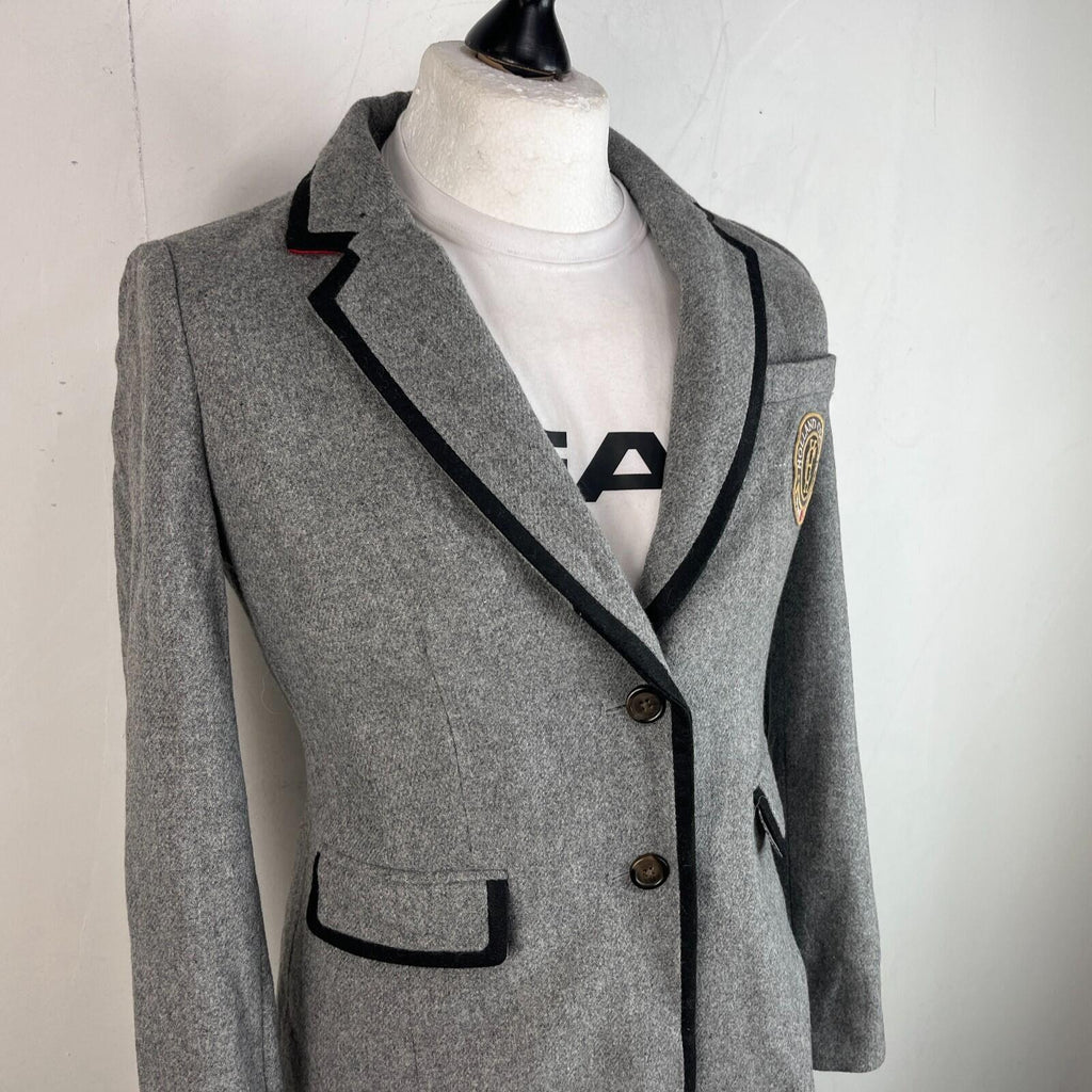 Boden Women's Grey Blazer Jacket Wool Blend Lined UK size 12 - VGC