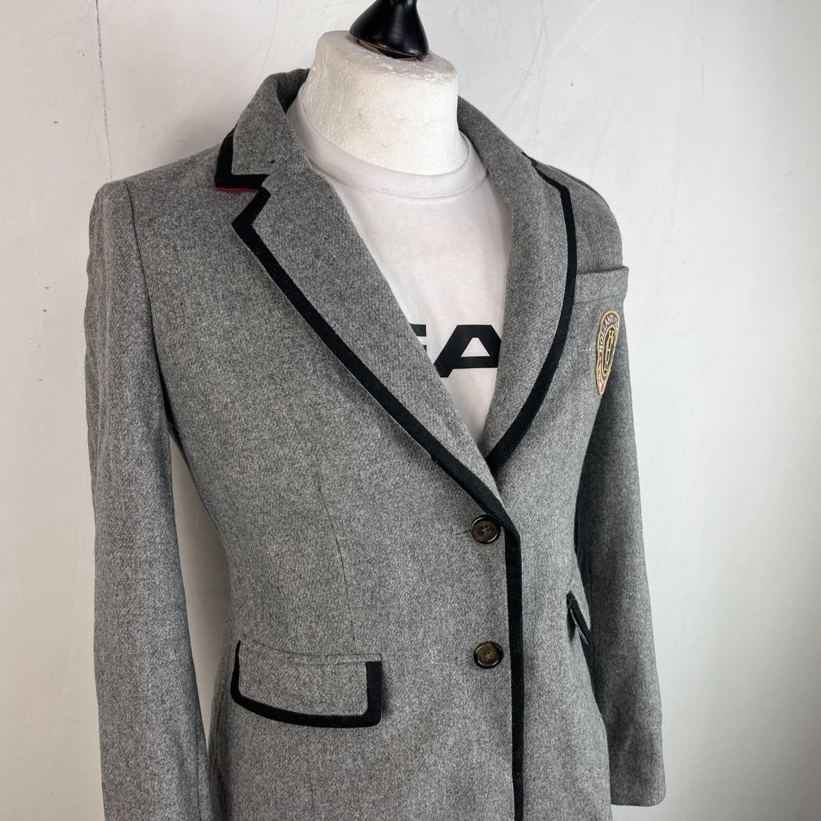 Boden Women's Grey Blazer Jacket Wool Blend Lined UK size 12 - VGC