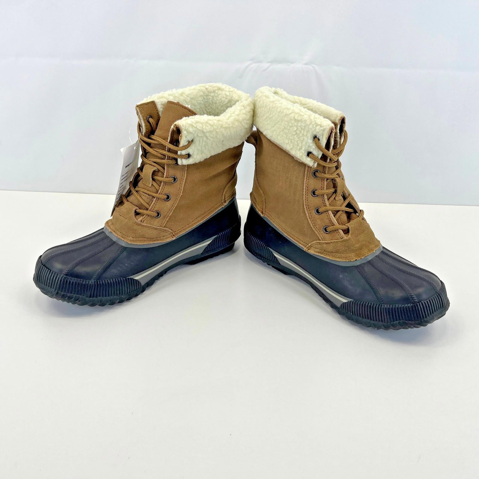 Dirt Boot Waterproof & Suede Boots Fleece Lined Brown/Black UK 9 - EU 43 - New